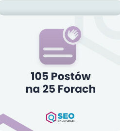 105 postów na 25 forach