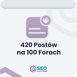 420 postów na 100 forach