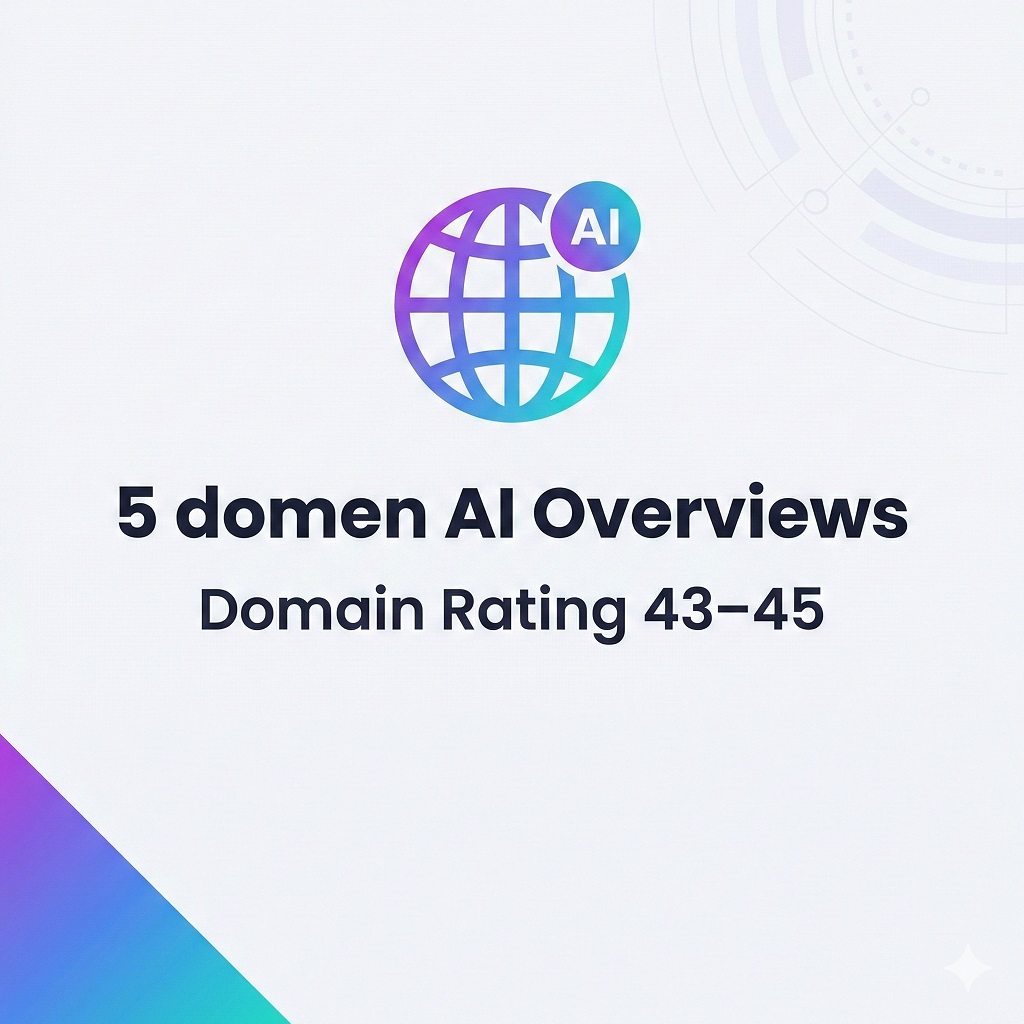 SEOsklep24.pl: 5 domen AI Overviews o Domain Rating 43–45 do publikacji artykułów sponsorowanych i linkowania w Google Organic